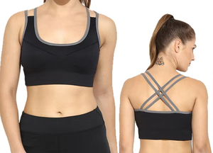 Séchage rapide respirant haut soutien avant Logo femmes course Fitness sport soutien-gorge meilleure vente entraînement sans couture - Product Image 6