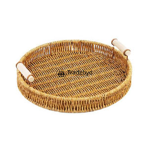 Tradebyd Cestas de mimbre de lujo hechas a mano Almacenamiento rústico natural para interiores - Product Image 2