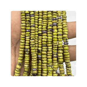 Cuentas Rondelle facetadas de atlantasita Natural de 4-6mm certificadas de calidad superior, hebra de 17 pulgadas para la fabricación de joyas - Product Image 5