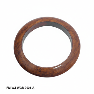 Handcrafted Wooden Curved <b>Bangle</b> <b>Bracelet</b> Smooth Polished Natural Wood Wristband Minimalist Boho Jewelry for Women - Product Image 2