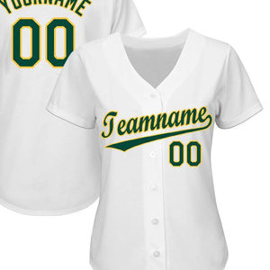 Custom Heat-Transfer Printed Adults Team Baseball Uniform 100% Polyester Quick Dry Breathable V-neck Front Embroidered Baseball - Product Image 3