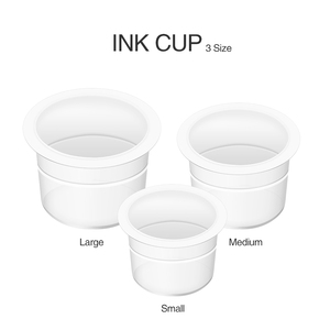 Vasos de tinta para <span class=keywords><strong>tatuaje</strong></span> Tapas de pigmento de plástico desechables para tatuar 3 tamaños (pequeño, <span class=keywords><strong>mediano</strong></span>, Grande) - Product Image 6