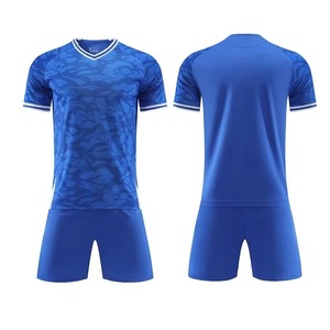 Conjunto de camiseta de fútbol de equipo personalizado de alta calidad, 100% poliéster, armadura acolchada de secado rápido, uniforme de liga de fútbol Unisex, Kit de diseño OEM - Product Image 5