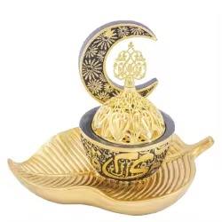 Design Arabe Céramique Et Métal Inspiré Du Moyen-Orient Beau Brûleur D'encens Qualité Fantastique Au Prix De Gros - Product Image 4