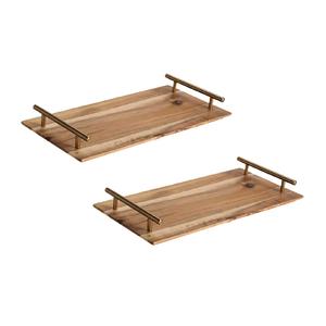 Plateau de service rond en bambou naturel pour la cuisine, récipient alimentaire de qualité supérieure avec options personnalisées - Product Image 2