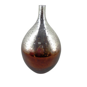 Vase à fleurs en métal de conception de classe Pot de fleur argenté antique pour le décor de salon et d'hôtel fait à la main en vrac - Product Image 4