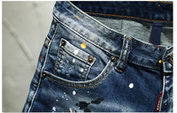 Shorts en toile déchirée personnalisables pour hommes, style streetwear, avec logo, fermeture à cordon, 100 % coton, 180 g, taille mi-haute, couleur unie, haute qualité