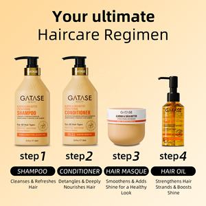 GATASE <span class=keywords><strong>Aceite</strong></span> Capilar Fortalecedor de <span class=keywords><strong>Almendras</strong></span> y Manteca de Karité, Tratamiento Sin Enjuague, Repara, Brillo y Rizado, Acondicionador en Spray para Cabello Seco y Dañado - Product Image 2