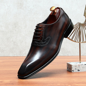 Zapatos Oxford de Cuero para Hombre, Diseño Británico de Lujo, Pulidos, Casuales, Formales y de Negocios - Product Image 6