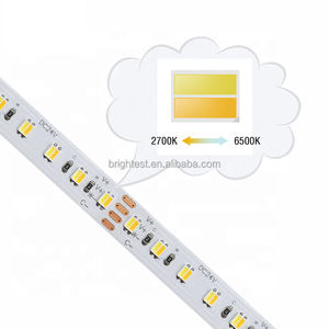 DC24V SMD2835 CCT Bande lumineuse <span class=keywords><strong>LED</strong></span> réglable 18W High CRI95 <span class=keywords><strong>Ruban</strong></span> <span class=keywords><strong>LED</strong></span> flexible pour l'éclairage domestique et commercial - Product Image 5