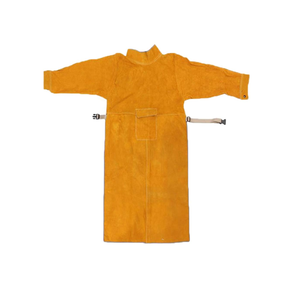 Delantales de soldadura divididos de piel de vaca de calidad superior duradera Delantal de cuero de lona de mezclilla de moda - Product Image 2