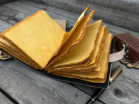 Journal en cuir véritable, grand grimoire, design d'arbre de vie en relief, couverture rigide avec reliure cousue, livre de sorts vierge