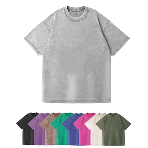 T-shirt Unisex personalizzata oversize in cotone 100% tinta unita per <span class=keywords><strong>uomo</strong></span> e <span class=keywords><strong>donna</strong></span> t-shirt traspirante lavata primavera/estate - Product Image 6