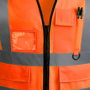 Factory Wholesale New Style Construction Hi Vis Vest Customized Logo Design Reflective <b>Tape</b> Safety Vest - Product Image 3