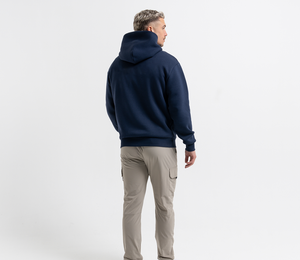 Elegante Sudadera con capucha Azul Marino-Aspecto casual con un toque clásico Perfecto para ropa casual - Product Image 3