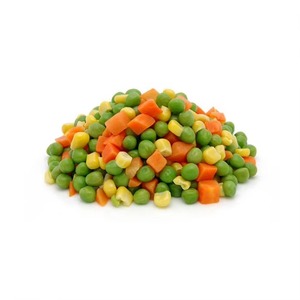 Mezcla de verduras congeladas de grado premium de 25KG, cubos de guisantes verdes de maíz dulce, fritos enteros a granel IQF, fácil de hervir al vapor, fruta fresca sin OGM - Product Image 1