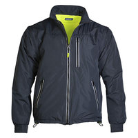 Chaqueta Cortavientos 4 en 1, Transpirable, Reversible, Reflectante, de Alta Visibilidad, para Seguridad Vial, Unisex, Formal, de Invierno, con Cuello Alto