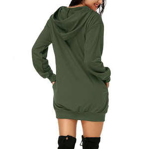 2025 Fashion Trendy Pull Over High Quality <b>Longline</b> Hoodies <b>Sweatshirt</b> for <b>Women</b> To Wear In Winter - Product Image 4