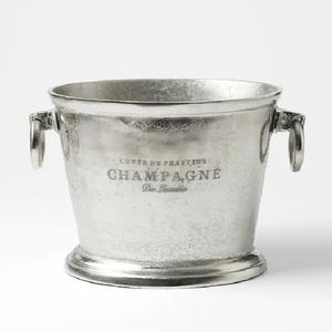Refroidisseur à vin en aluminium Seau à glace avec poignée et bol à boissons Seau à champagne de luxe fait main de qualité supérieure - Product Image 2