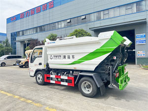 Camión de basura de volteo trasero diésel JAC 4x2 usado, de 6m³, con transmisión manual, sin fugas, con volante a la izquierda, de gran venta para exportación - Product Image 3