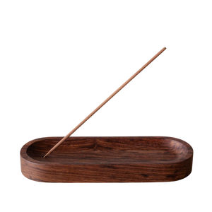 Porte-encens décoratif de qualité supérieure avec récupérateur de cendres, en bois massif naturel, en forme de bateau, cadeaux de Ramadan EID, porte-bâtonnets d'encens - Product Image 1