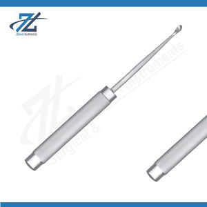 Curette osseuse droite 210 mm de longueur, 2 mm de largeur, en acier inoxydable, ensemble d'instruments chirurgicaux manuels, certifié CE, fabricant Pakistan - Product Image 2