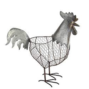 Panier à oeufs en fil métallique, corbeille à fruits en fer forgé, panier de comptoir, panier de ferme, panier de rangement, panier polyvalent - Product Image 3