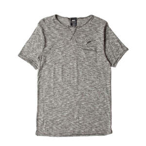 เสื้อยืดออกกำลังกายทรงโอเวอร์ไซส์ รุ่น Roman Knit (สีชาร์โคล) ดีไซน์ทรงบ็อกซี่ ผ้าพิมพ์ลาย น้ำหนัก 240 กรัม รุ่นพิมพ์ลายสำเร็จรูป - Product Image 1
