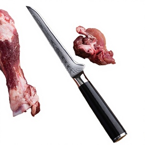 Couteau de boucher professionnel de cuisine, 8 pouces, acier Damas, couteau de chef avec manche en résine - Product Image 5