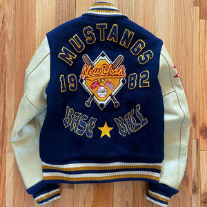 New Oem Manufacturer High Quality Chenille Embroidery <b>Men</b> College Custom Baseball <b>Bomber</b> Letterman Crop Leather <b>Varsity</b> <b>Jacket</b> - Product Image 6