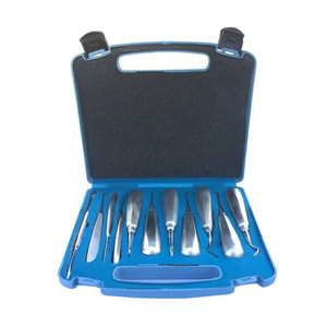 Conjuntos de elevador de raíz de extracción de dientes quirúrgicos de acero inoxidable de alta calidad 12 piezas conjunto de instrumentos quirúrgicos - Product Image 1