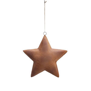 Ensemble de 3 fer suspendu X Mas arbre rouille couleur taille moyenne tenture murale de noël pour la décoration de Festival personnalisée - Product Image 2
