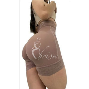 Fajas Colombianas Reductoras de Abdomen Bragas Moldeadoras con Encaje Levanta Glúteos Entrenador de Cintura Alta Corsé Moldeador de Cuerpo - Product Image 1