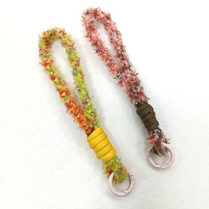 Cute Plush Decorative <b>Polyester</b> Braided Mobile Phone <b>Lanyard</b> Cartoon Color Braided Bag <b>Lanyard</b> Hand-woven Rope Crossbody Chain - Product Image 2