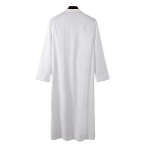 Personnalisé 2024 Hommes Musulman Islamique Jubbah Thobes Haute Qualité Traditionnelle Arabe Qatar Style Robes En Gros Caftan - Product Image 6