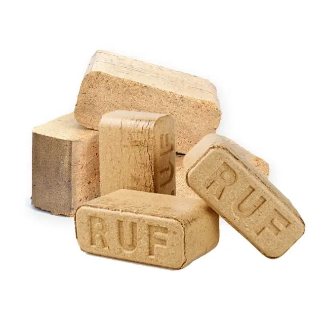 Eiche RUF 100% Hartholz Heat Logs Holzbriketts-12 Protokolle pro Packung 10kg Beste Qualität RUF Holzbriketts Zum Verkauf in loser Schüttung