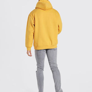 Sweat à capuche surdimensionné avec logo personnalisé, en molleton lourd 500 GSM, basiques pour hommes, fabriqué au Pakistan - Product Image 2