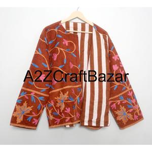 Chaqueta Étnica Bordada para Mujer, Estilo Informal, Abrigo de Otoño e Invierno, Forro de Algodón, Ropa Exterior Tradicional de Moda - Product Image 6