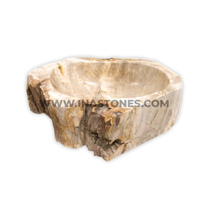 Bois pétrifié Fossile Wastafel Lavabo Esthétique Rustique Intérieur Extérieur - Product Image 1