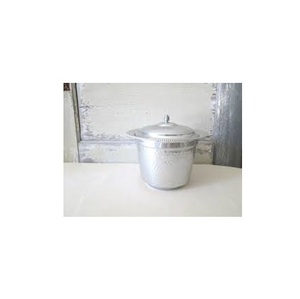 Seau à glace en aluminium martelé finition argent seau à glace en aluminium refroidisseur de vin pour le prix de gros - Product Image 6