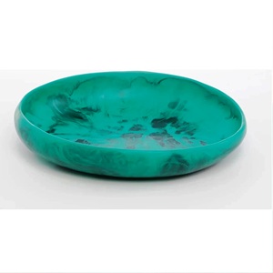 Bol et plat de service en résine écologique polie artisanale, passe au lave-vaisselle, personnalisable pour les fêtes et l'usage domestique, fabriqué en Inde - Product Image 5
