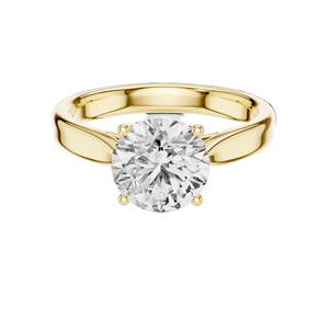 Bague solitaire en diamant de laboratoire 2,1 carats pour femme, clarté VVS-VS EF, or 18 carats, 14 carats, 10 carats et argent 925, moissanite et diamant de laboratoire - Product Image 2