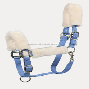 เชือกแขวนคอม้าไนลอนพรีเมี่ยมสุดหรู,เชือกผูกคอทำจากไนลอนหลากสีสันพร้อมผ้าฟลีซมิงค์บุขนสัตว์ทำมือ - Product Image 3