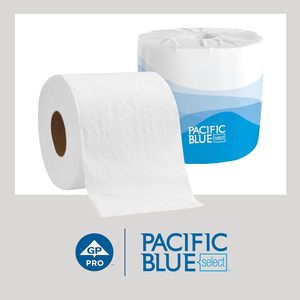 Pacific <b>Blue</b> Select Premium 2-Ply Embossed Standard Toilet Tissue, 550 Sheets/<b>Roll</b>, 80 <b>Rolls</b>/Case (18280/01) - Product Image 3