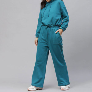 2025 Otoño Invierno chándal de algodón conjunto de dos piezas conjunto de pantalones de Mujer para Mujeres Joggers pista apilada - Product Image 1