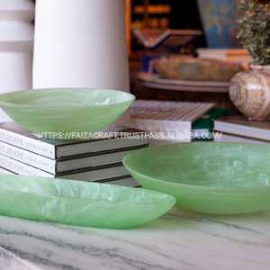 Cuenco de resina con patrón de seguridad para alimentos y patrón de remolino de agua utilizado para contener ensalada - Product Image 2