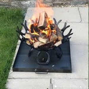 Brasero de Metal Moderno, Brasero de Acero para Exteriores, Chimenea para Leña, Calentador de Patio, Decoración para Jardín y Camping - Product Image 1