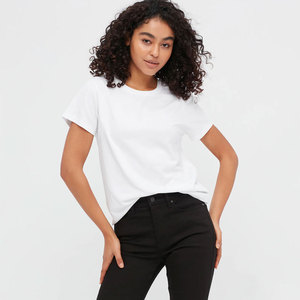 T-shirts pour femmes vierges avec logo personnalisé T-shirt de sport T-shirts unisexes T-shirts unis pour femmes à épaules tombantes de grande taille - Product Image 6