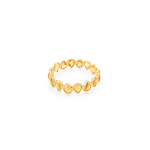 Prix usine personnalisé Offre Spéciale novembre pierre de naissance Citrine naturelle éternité bague K18 or jaune dernière Collection de bijoux - Product Image 1