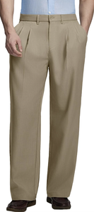 Pantalon de costume décontracté pour homme, style vintage, style old money, plissé, jambes larges - Product Image 2